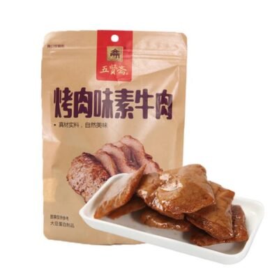 Wuxianzai Vegetarian Beef Jerky – BBQ Flavor, 108g Gourmet Grocer Wuxianzai Vegetarian Beef Jerky - BBQ Flavor, 108g