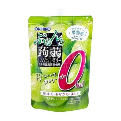 Orihiro Japanese Konjac Jelly, Zero Calorie, Green Grape Flavour, 130g Gourmet Grocer Orihiro Japanese Konjac Jelly, Zero Calorie, Green Grape Flavour, 130g