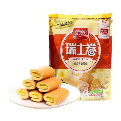 Panpan Swiss Roll Orange Flavor – 240g Gourmet Grocer Panpan Swiss Roll Orange Flavor - 240g