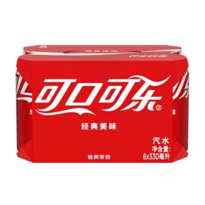 Coca-Cola Classic Modern Can - 330ml x 6