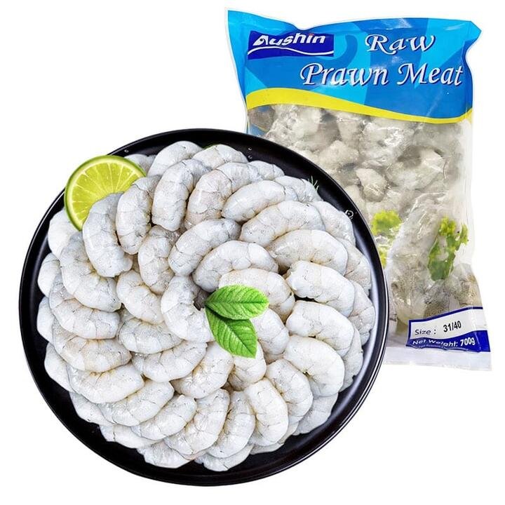 [Frozen] Aushin Peeled and Deveined Raw Shrimp Size 31/40 700g