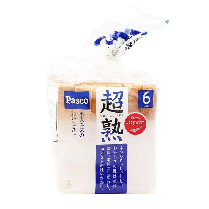 [Frozen] Pasco White Toast Bread, 6 Slices, 374g