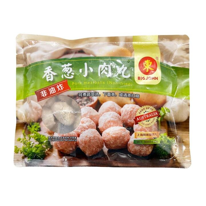 [Frozen] Dongzi Scallion Meatballs, Non-Fried, 300g