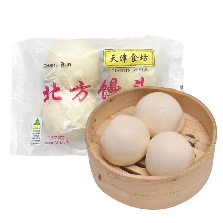 [Frozen] Tianjin Food Pavilion Northern Chinese Steamed Buns, Pack of 4, 566g