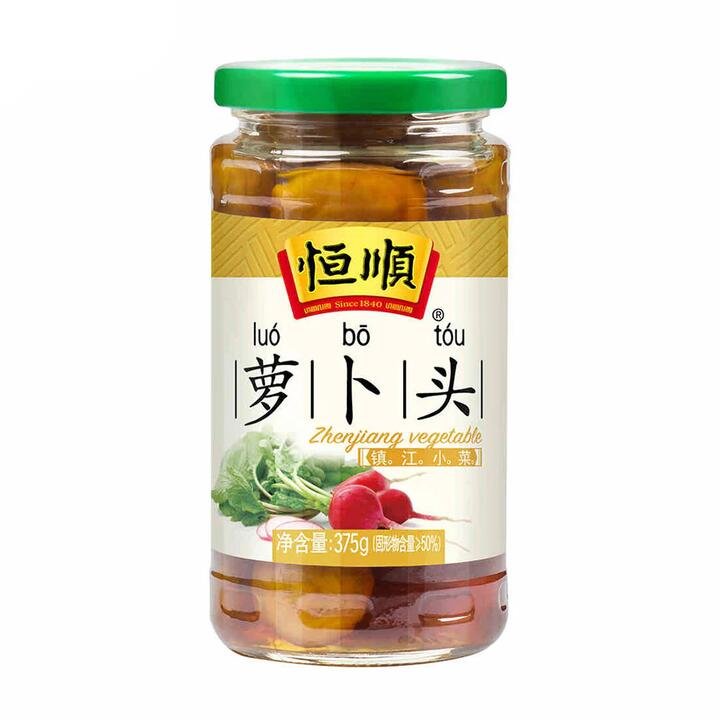 Hengshun Pickled Radish Head 375g Gourmet Grocer Hengshun Pickled Radish Head 375g