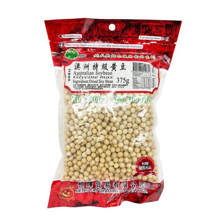 Henghui Premium Australian Yellow Soybeans 375g Gourmet Grocer Henghui Premium Australian Yellow Soybeans 375g