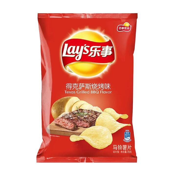 Lay’s Texas BBQ Flavour Potato Chips 70g Gourmet Grocer Lay's Texas BBQ Flavour Potato Chips 70g