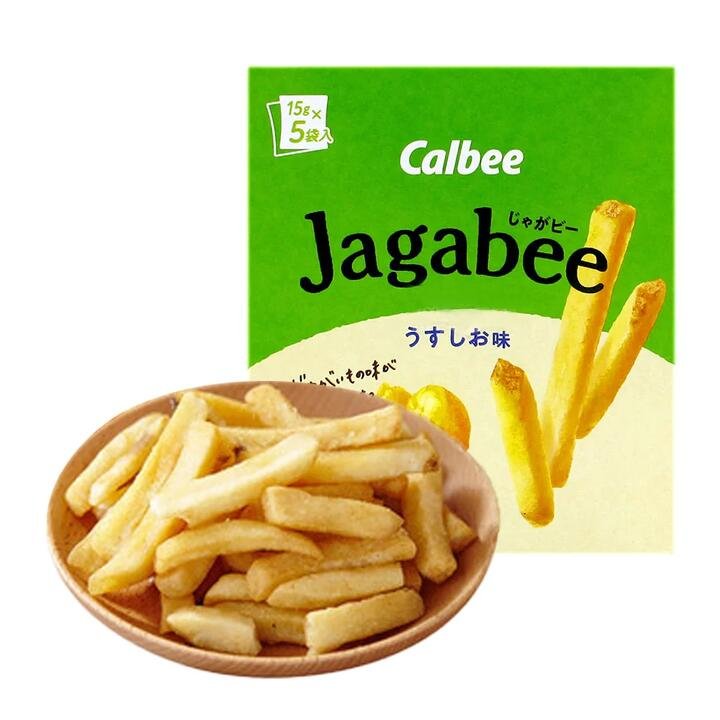 Calbee Jagabee Lightly Salted Potato Sticks – 80g Gourmet Grocer Calbee Jagabee Lightly Salted Potato Sticks - 80g