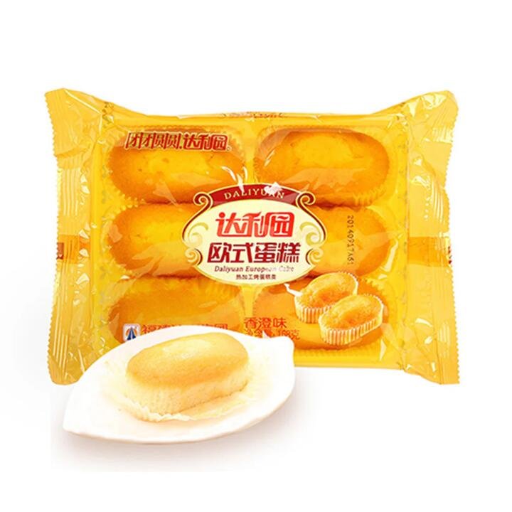 Daliyuan European-Style Orange Flavoured Cake 168g Gourmet Grocer Daliyuan European-Style Orange Flavoured Cake 168g