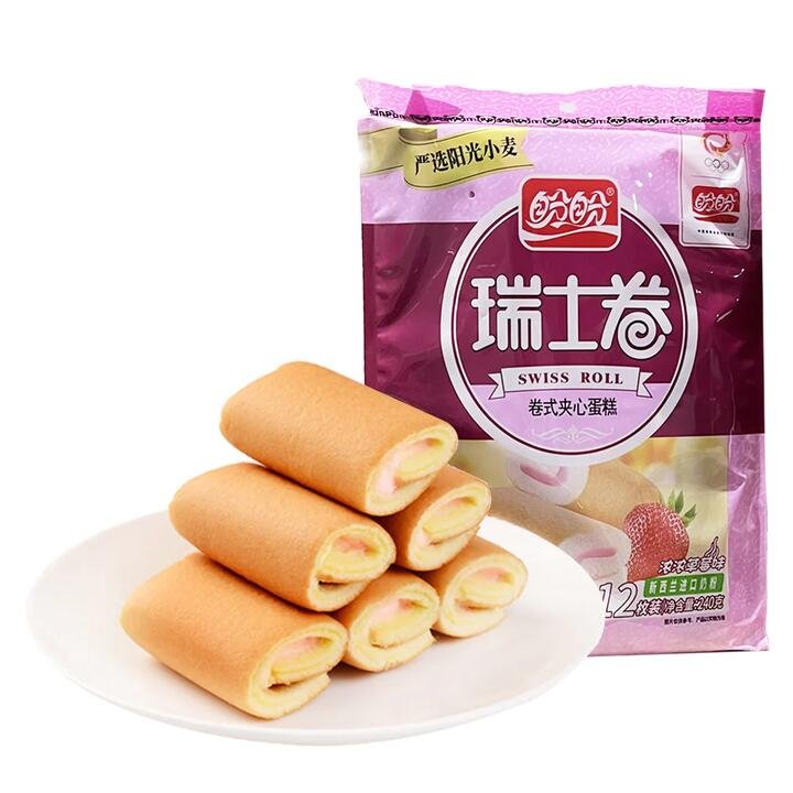 Panpan Strawberry Swiss Roll – 240g Gourmet Grocer Panpan Strawberry Swiss Roll - 240g