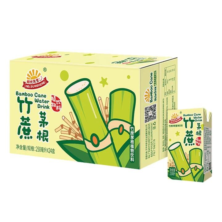 Mr. Sunshine Bamboo Cane Water Drink – 250ml x 24 Gourmet Grocer Mr. Sunshine Bamboo Cane Water Drink - 250ml x 24