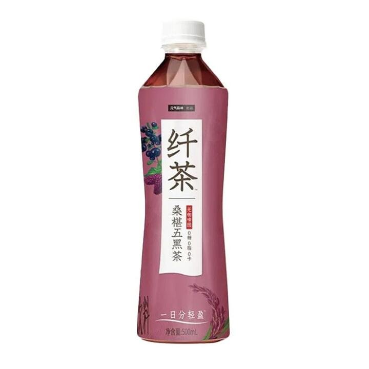 Genki Forest Fibre Tea - Sugar-Free Mulberry and Five Black Tea, 500ml