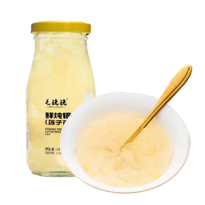 Maolaolao Freshly Stewed Tremella with Lotus Seeds and Lily – 198g Gourmet Grocer Maolaolao Freshly Stewed Tremella with Lotus Seeds and Lily - 198g