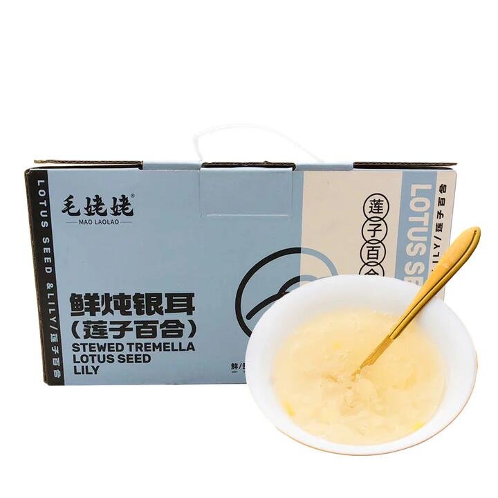 Mao Laolao Stewed Tremella with Lotus Seed and Lily – 198g x 12 Jars Gourmet Grocer Mao Laolao Stewed Tremella with Lotus Seed and Lily - 198g x 12 Jars