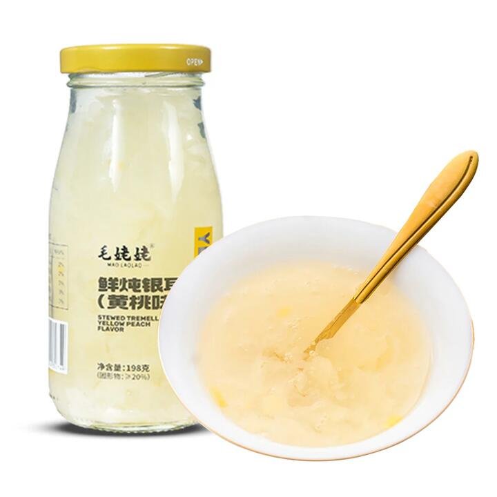 Mao Laolao Stewed Tremella with Yellow Peach Flavor – 198g Gourmet Grocer Mao Laolao Stewed Tremella with Yellow Peach Flavor - 198g