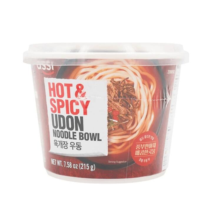 Assi Hot & Spicy Udon Noodles Bowl 215g Gourmet Grocer Assi Hot & Spicy Udon Noodles Bowl 215g