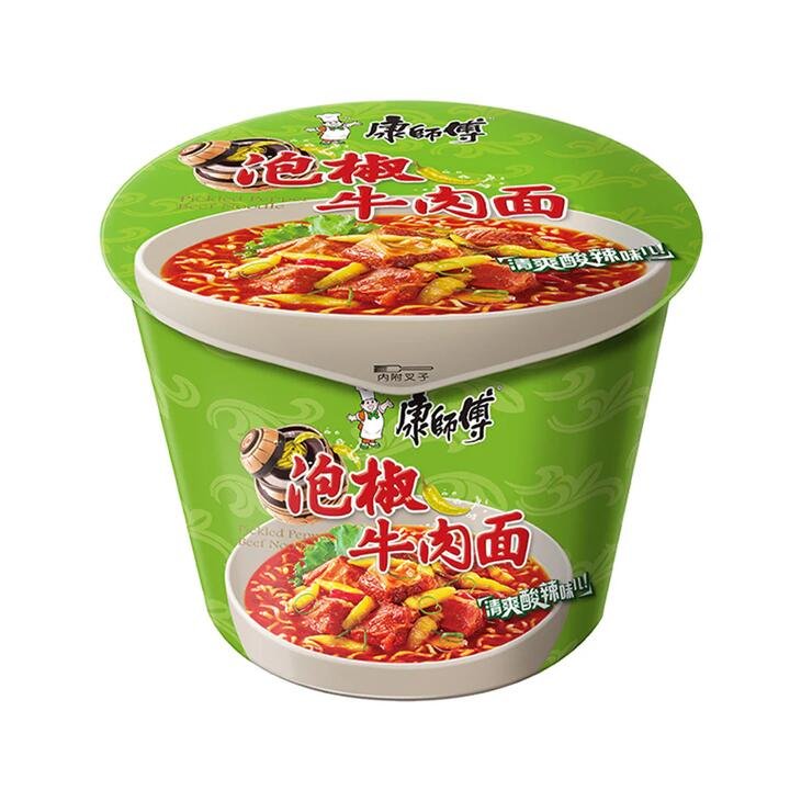 Master Kong Pickled Pepper Beef Noodles – 112g Gourmet Grocer Master Kong Pickled Pepper Beef Noodles - 112g