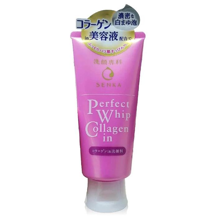 Shiseido Senka Perfect Whip Facial Cleanser, Pink Edition, 120g