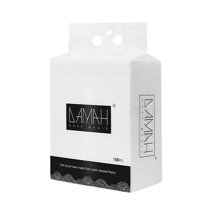 Damah Dark Magic Hanging-Pack Facial Towels – 168 Sheets – Disposable Face Towels Gourmet Grocer Damah Dark Magic Hanging-Pack Facial Towels – 168 Sheets - Disposable Face Towels