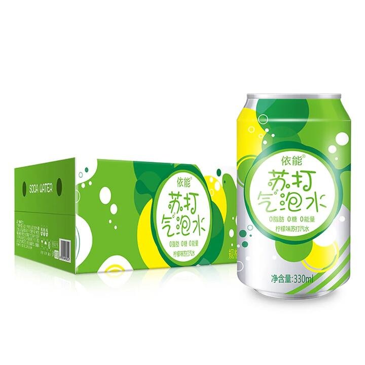 Yineng Lemon Flavored Sparkling Water - 330ml x 24 Cans