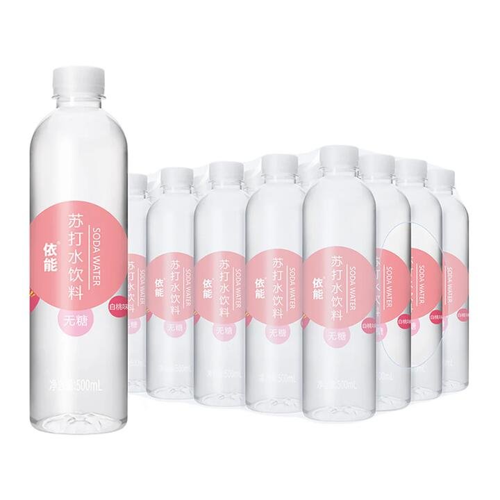 Yineng Peach Flavored Soda Water - 500ml x 24