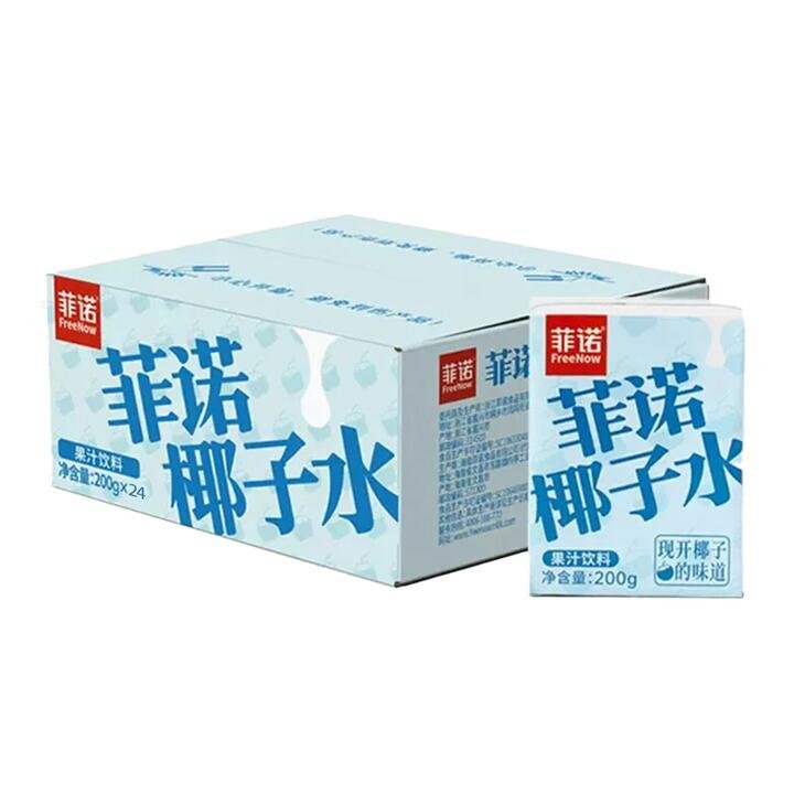Fino Thick Coconut Milk Water Drink 200g*24 Boxes/Case
