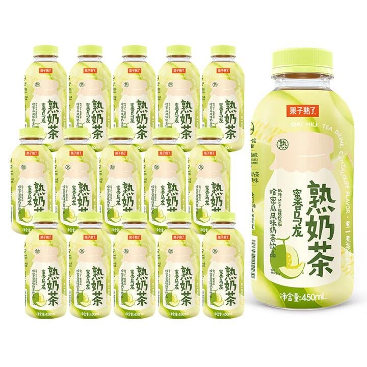 Guozishu Frozen Cantaloupe Milk Tea – 450ml x 15 Gourmet Grocer Guozishu Frozen Cantaloupe Milk Tea - 450ml x 15