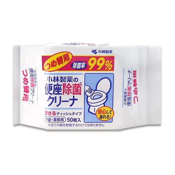 Kobayashi Pharmaceutical Toilet Seat Disinfectant Wipes Refill Pack, 50 Sheets Gourmet Grocer Kobayashi Pharmaceutical Toilet Seat Disinfectant Wipes Refill Pack, 50 Sheets