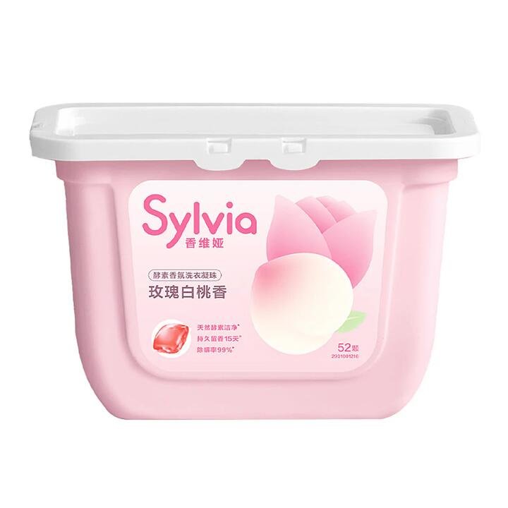 Liby Xiangweiya Laundry Beads, Rose and White Peach Scent, 52 Pieces, 520g