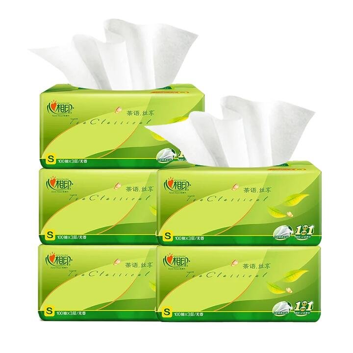 Hearttex Classic 3-Ply Tissues, 100 Sheets per Pack, 8 Packs Included Gourmet Grocer Hearttex Classic 3-Ply Tissues, 100 Sheets per Pack, 8 Packs Included