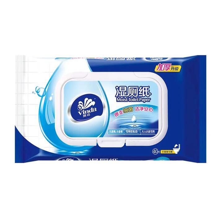 Vinda Wet Toilet Paper, 40 Sheets Pack Gourmet Grocer Vinda Wet Toilet Paper, 40 Sheets Pack