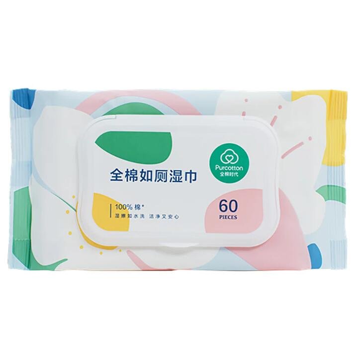 Purcotton Wet Toilet Wipes, 60 Pieces/ Pack Gourmet Grocer Purcotton Wet Toilet Wipes, 60 Pieces/ Pack