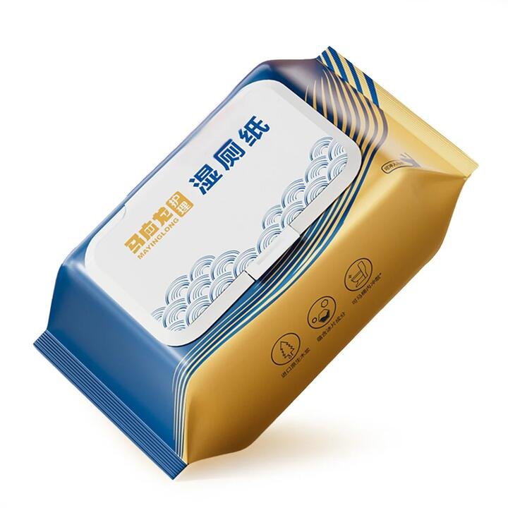 Ma Ying Long Moist Toilet Paper, 84 Sheets