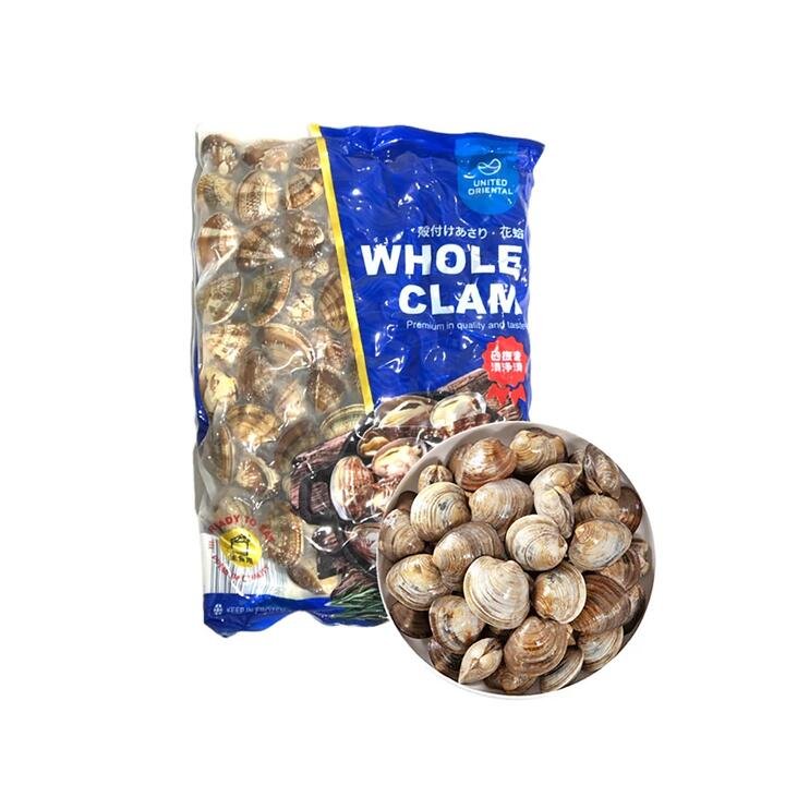 United Oriental Frozen Whole Clams - 800g