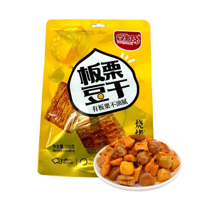 Douduoqi Chestnut Flavored Bean Curd - BBQ Flavor, 108g