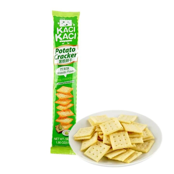 Kaci Kaci Wasabi Flavor Potato Crackers - 51g