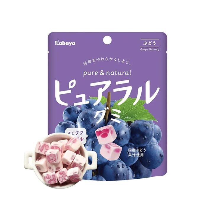 Kabaya Grape Juice Cotton Gummies – 58g Gourmet Grocer Kabaya Grape Juice Cotton Gummies - 58g