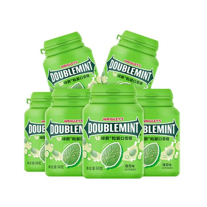 Wrigley's Doublemint Original Mint Gum - 64g x 6