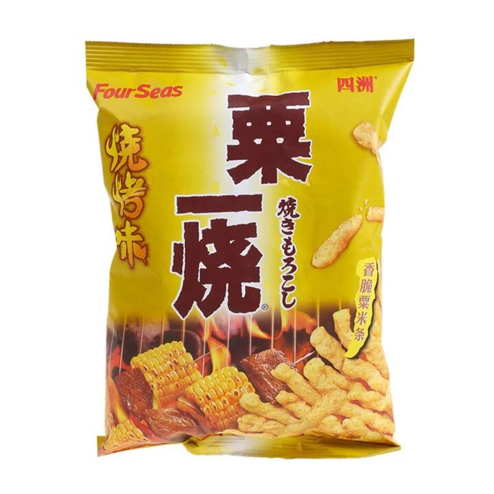 Four Seas Barbecue Flavored Corn Snack - 80g