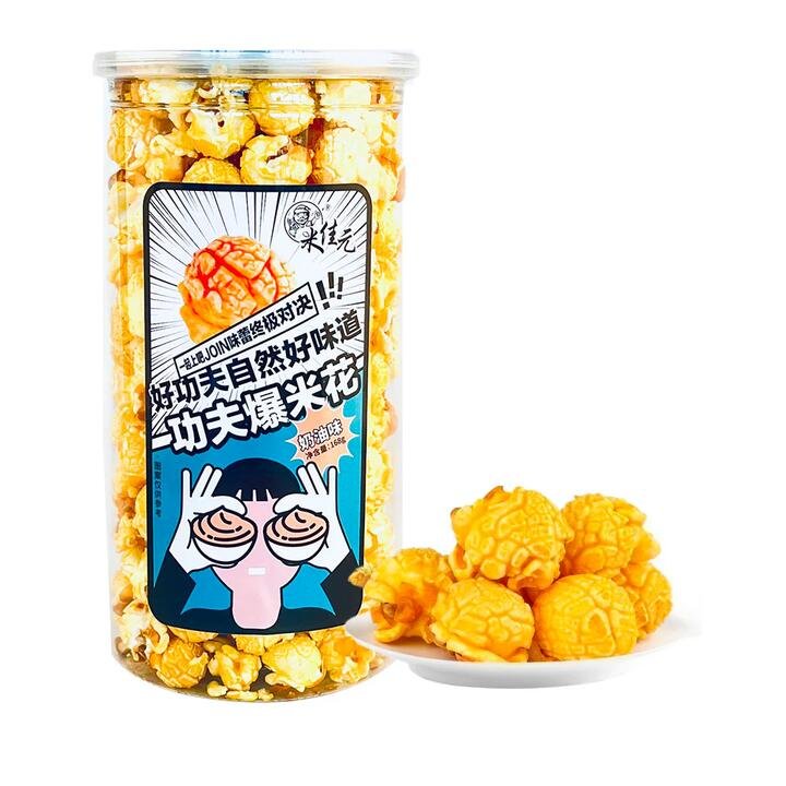 Mijia Yuan Kungfu Popcorn - Butter/Caramel Flavor, Random Selection - 168g