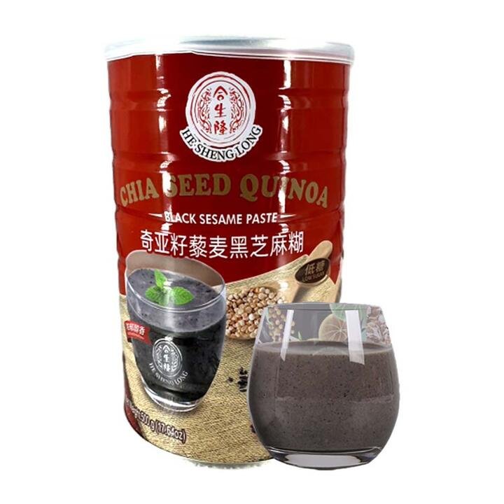 He Sheng Long Chia Seed Quinoa Black Sesame Paste - 500g