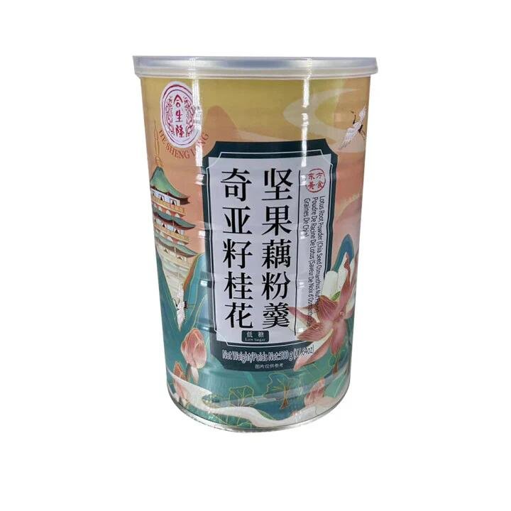 He Sheng Long Chia Seed and Osmanthus Nut Lotus Root Soup - Low Sugar, 500g