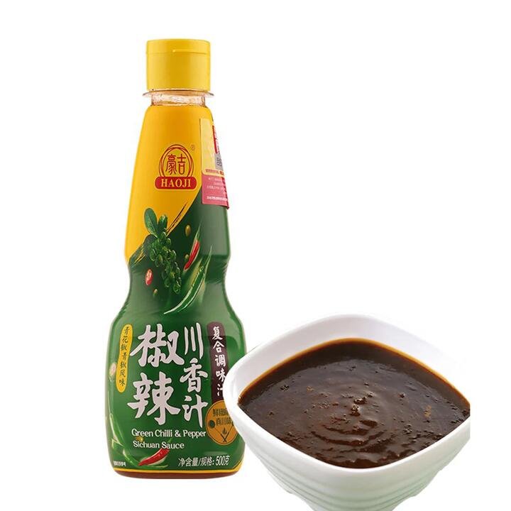 Haoji Green Chili & Pepper Sichuan Sauce - 500g