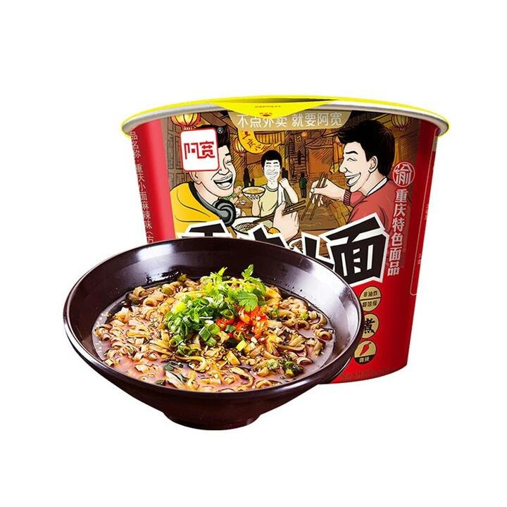 A'Kuan Chongqing Noodles - Spicy Hot Flavor, 105g