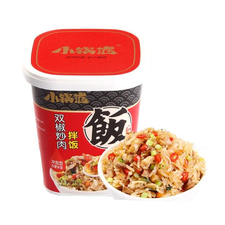 Xiaoguofan Double Pepper Stir-Fried Meat Flavored Rice – 144g Gourmet Grocer Xiaoguofan Double Pepper Stir-Fried Meat Flavored Rice - 144g