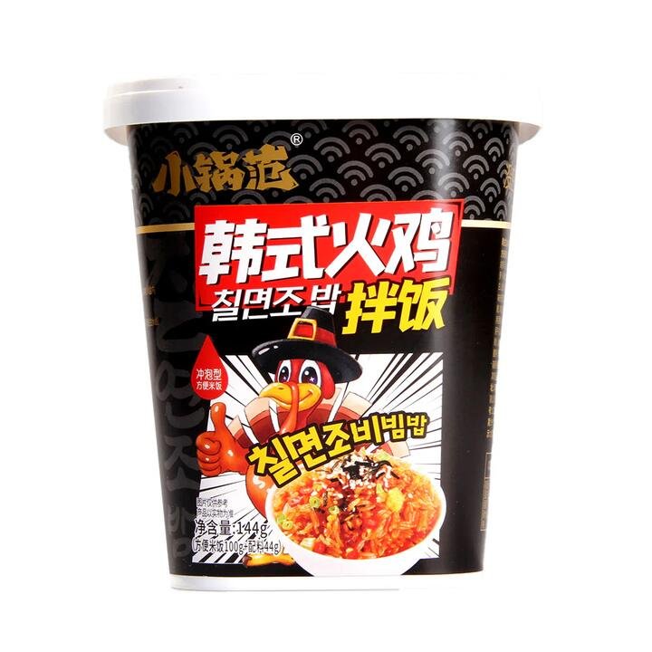 Xiaoguofan Korean Spicy Chicken Flavored Instant Rice – 144g Gourmet Grocer Xiaoguofan Korean Spicy Chicken Flavored Instant Rice - 144g