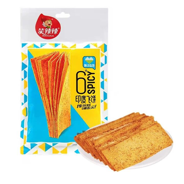 Xiaolala Spicy Indian Paratha Flavored Snack – 72g Gourmet Grocer Xiaolala Spicy Indian Paratha Flavored Snack - 72g