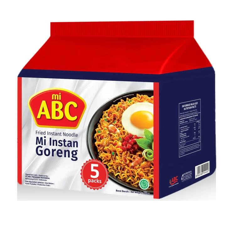 ABC Mi Instan Goreng Fried Instant Noodles - 70g x 5 Packs