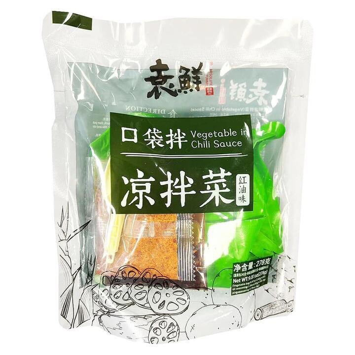 Yuanxian Pocket Mixed Vegetables in Chili Oil – 278g Gourmet Grocer Yuanxian Pocket Mixed Vegetables in Chili Oil - 278g