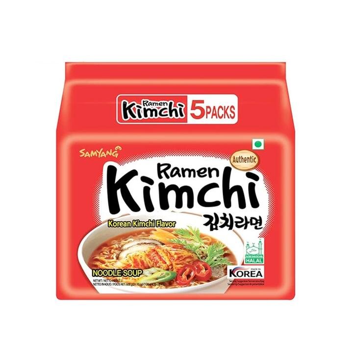 Samyang Korean Kimchi Ramen - 120g x 5 Packs